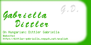 gabriella dittler business card